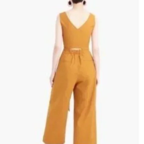 J. CREW Wrap-tie jumpsuit in stretch poplin - Picture 2 of 4